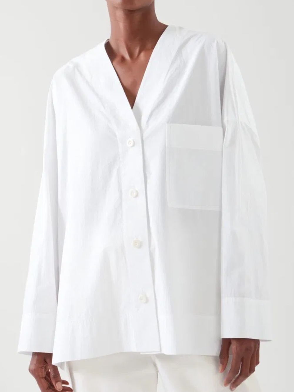 COS Oversized V-Neck Shirt | Size 2